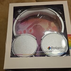 Polaroid Silver Over-Ear Headphones